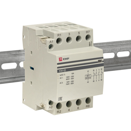 Контактор модульный КМ 63А 2NО+2NC (3 мод) PROxima EKF
