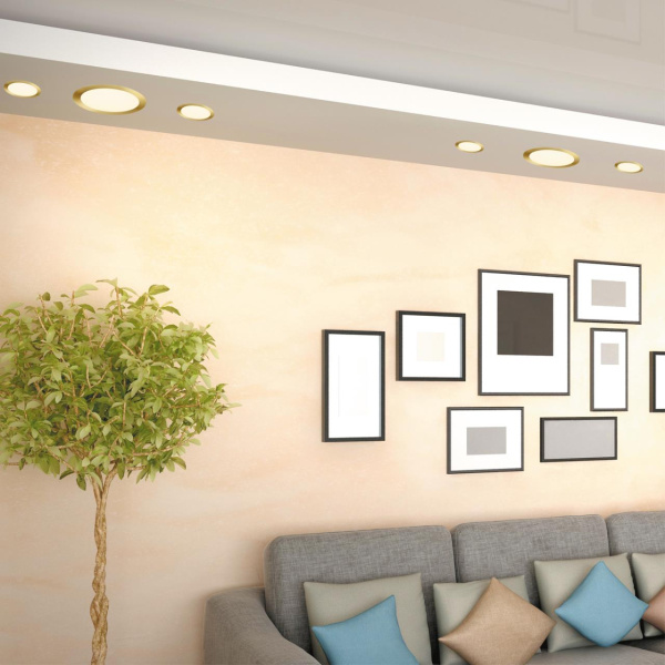 Встр.св/д св-к с перекл.цвет.темп.IP20 LED 3000К/4000К/6000К 20W 220V бронза светлая LANTE NOVOTECH