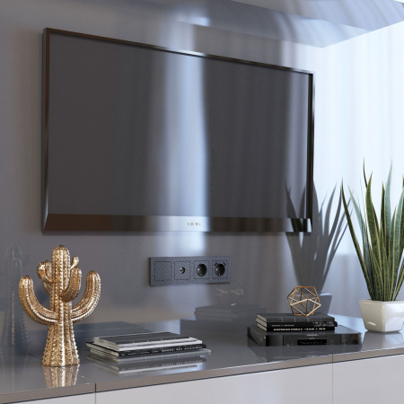 Hammer Рамка на 4 поста (черный) Werkel