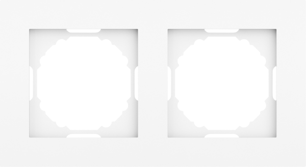 Donel A07 глянцевый белый рамка 2-я, серия DB