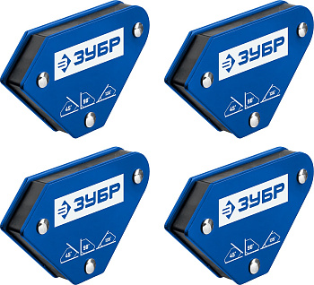 УМ-3 до 4 кг набор 4 шт угольники магнитные для сварочных работ ЗУБР
