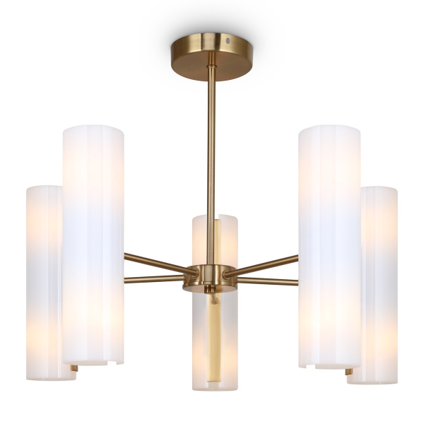 Потолочный светильник 10*E14 40Вт Латунь IP20 Fiore FR5368CL-10BS Freya