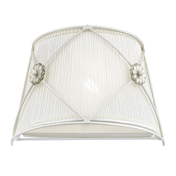 Бра 1*E14 40Вт Жемчужный белый IP20 Lea ARM369-01-G Maytoni