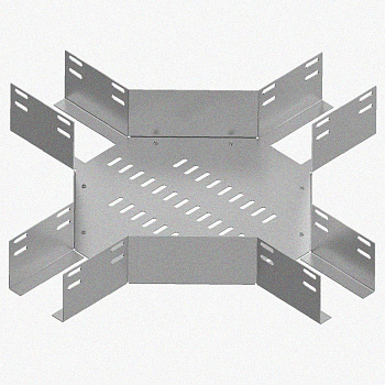 Лоток крестообразный перфорированный КМ 100х65 У3, окрашенный, S1,5