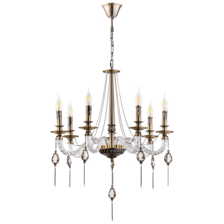 Люстра 7*E14 40Вт Бронза Антик IP20 Charis FR2007PL-07BZ Freya
