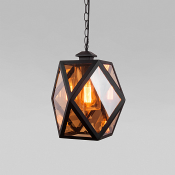 Светильник уличный подвесной E27 60Вт Ambra H IP33 черный Elektrostandard