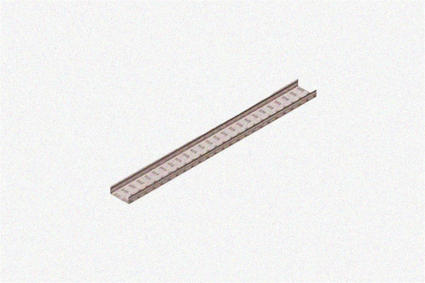 Лоток замковый глухой ЛМЗГ 80х80х2000 УТ1,5, оцинкованный лист S1,0