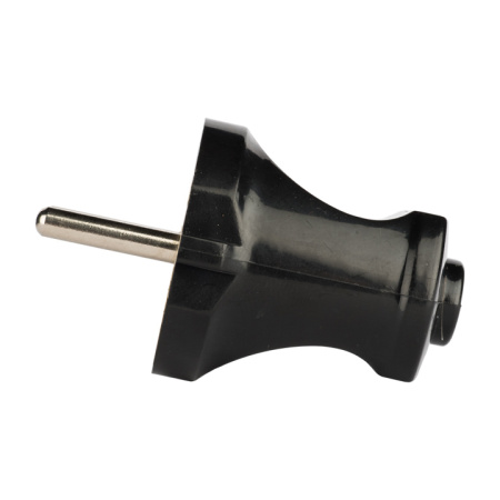 Вилка прямая б/з черн, 6А 250В PROxima EKF