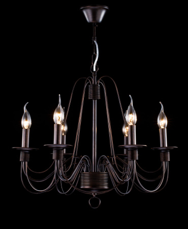 Люстра 6*E14 60Вт Коричневый IP20 Velia FR2046-PL-06-BR Freya