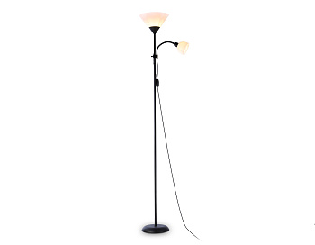 Светильник напольный с выключателем на проводе TR97629 BK черный E27+E14 max 40W D245/100*1770 Ambrella Light