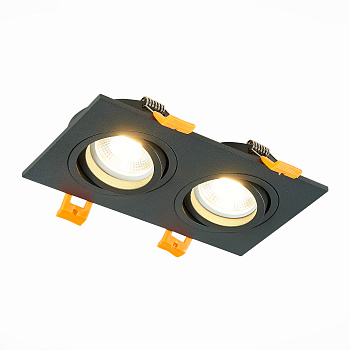 Светильник встраиваемый Черный GU10 2*50Вт IP20 L170xW92xH27 220В Без ламп ST251.408.02 ST LUCE