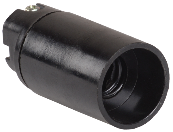 Патрон подвесной Пкб14-04-К01 карболитовый Е14 черный (индивидуальный пакет) IEK Патрон подвесной Пкб14-04-К01 карболитовый Е14 черный (индивидуальный пакет) IEK