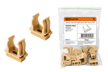 Крепеж-клипса для трубы 20 мм (1шт) "ЭКО" (сосна) TDM