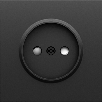 Donel S08 черный графит накладка для розетки Schuko с заземлением, со шторками 16A 250 В~,серия DB