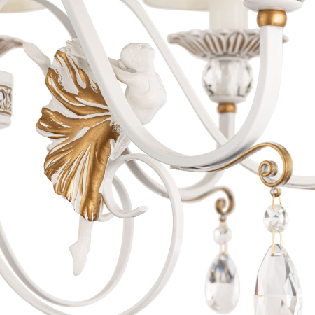 Люстра 6*E14 40Вт Белый с Золотом IP20 Elina ARM222-06-G Maytoni