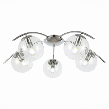 Люстра потолочная Хром/Прозрачный E14 5*40Вт SLE102602-05 EVOLUCE