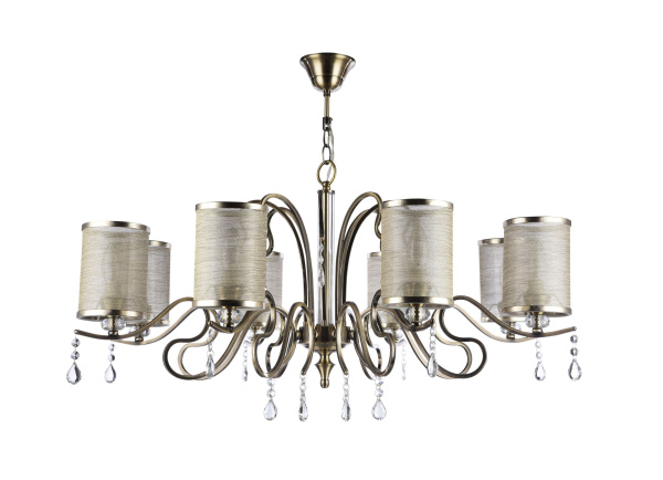 Люстра 8*E14 40Вт Бронза Антик IP20 Faust FR2300-PL-08-BZ Freya