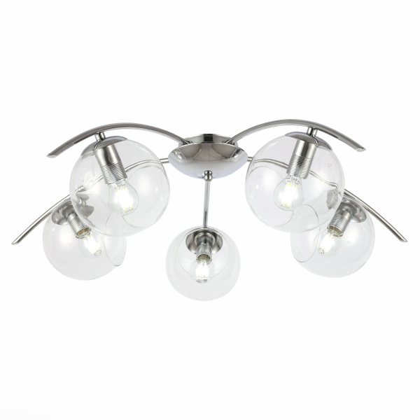 Люстра потолочная Хром/Прозрачный E14 5*40Вт SLE102602-05 EVOLUCE