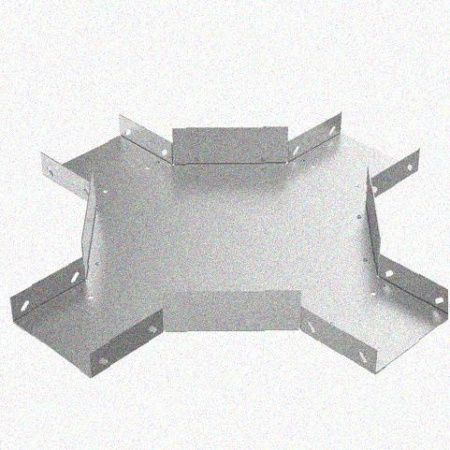 Лоток крестообразный замковый глухой КМЗГ 100х65 УТ1,5, оцинкованный лист S1,0