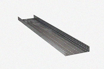 Лоток глухой ЛМГ 50х50х2000 УТ1,5, оцинкованный лист S0,7