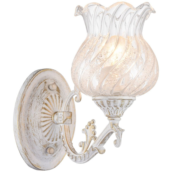 Бра Белый, Золотой/Бежевый E27 1*60Вт 351-001-01 VELANTE