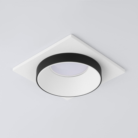 Встраиваемый точечный светильник GU10 белый, черный IP20 (a053345) Elektrostandard