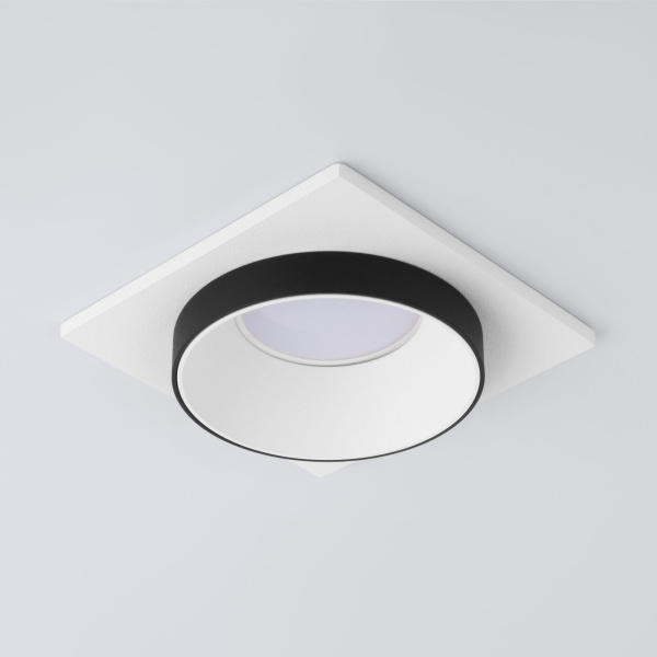 Встраиваемый точечный светильник GU10 белый, черный IP20 (a053345) Elektrostandard