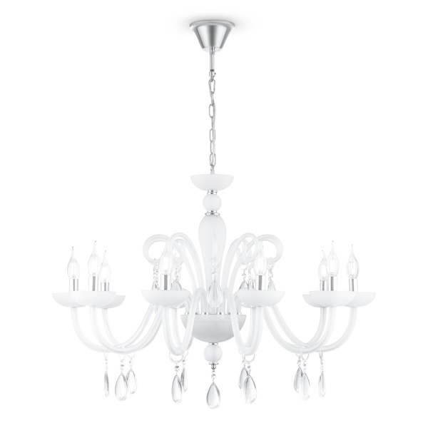 Люстра 10*E14 40Вт Матовый Белый IP20 Cecilia DIA011PL-10W Maytoni