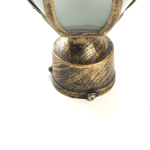 Светильник садово-парковый Feron PL4045 шестигранный на столб 60W 230V E27, черное золото