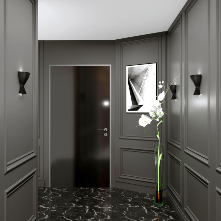 Настенный светодиодный светильник 7Вт 4000К черный IP20 Eos (a047884) Elektrostandard