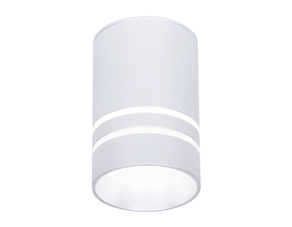 Накладной светодиодный точечный светильник TN236 SL/S серебро/песок LED 4200K 5W D60*100 Ambrella Light