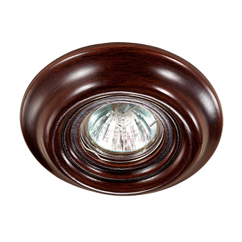 Встр.св-к IP20 GX5.3 50W 12V PATTERN темное дерево B NOVOTECH