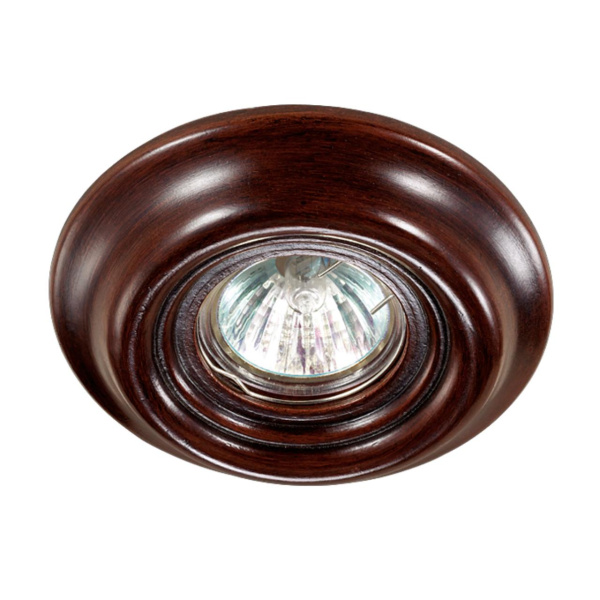 Встр.св-к IP20 GX5.3 50W 12V PATTERN темное дерево B NOVOTECH