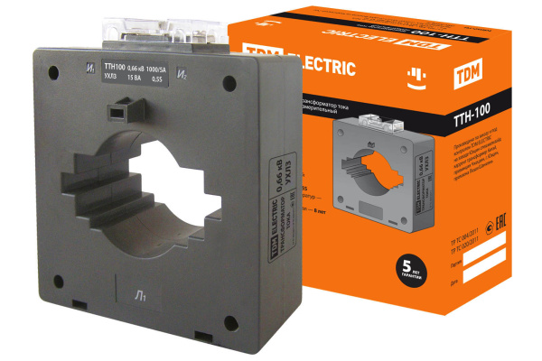 Трансформатор тока измерительный ТТН 100/1000/5-15VA/0,5S-Р TDM