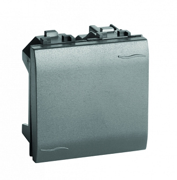 Двухполюсный выключатель, черный, 2мод. DKC