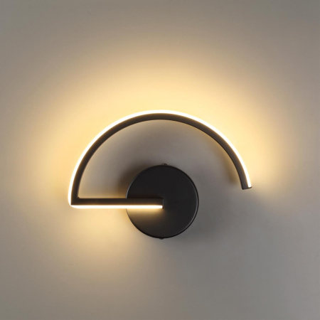 Настенный св-к IP20 LED 8W 480Лм 3000K SUPREMA черный ODEON LIGHT