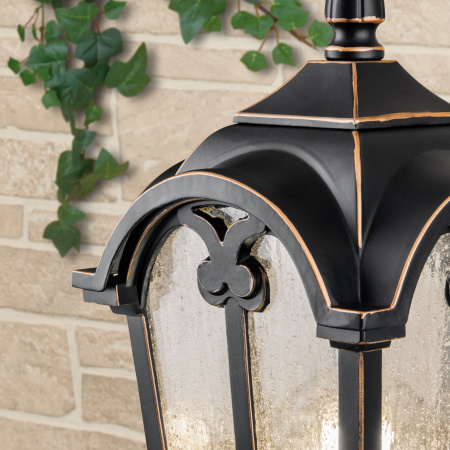 Уличный настенный светильник 1*E27 черное золото IP44 (a025300) Elektrostandard