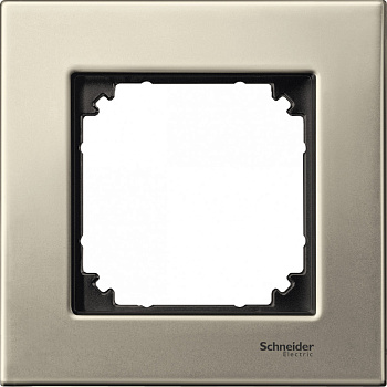 MERTEN M-Elegance Рамка металлическая горизонт/вертик 1 мест . титан IP20 Schneider Electric
