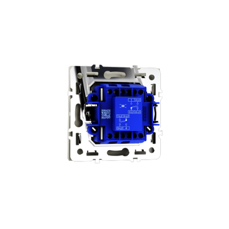 Перекрестный переключатель встраиваемый Voltum S70 одноклавишный 10А, (шелк)