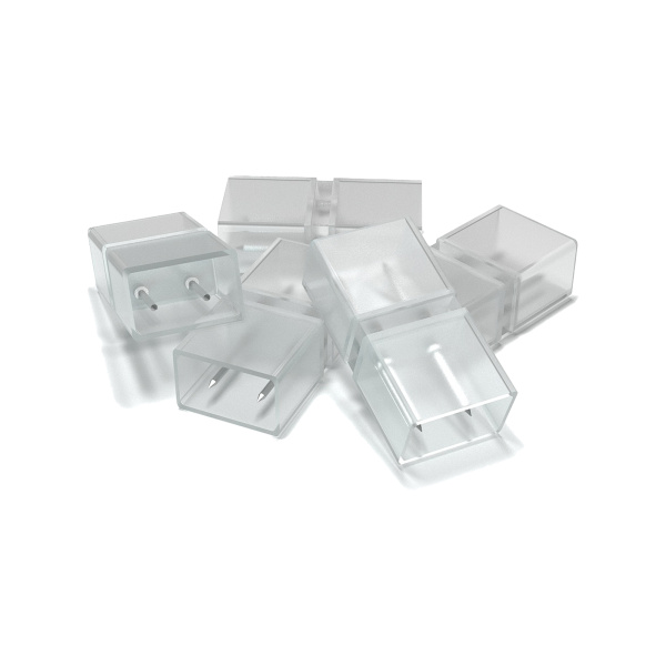 AC-01 Комплект коннекторов прямой для соединения светодиодной ленты 220В, smd2835, 60д/м, 5шт. (для арт. O17-01, O17-02, O17-03) OGM