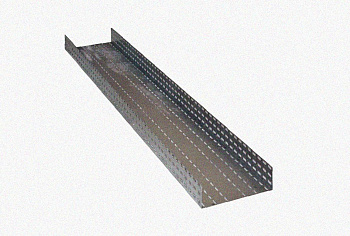 Лоток перфорированный ЛМ 500х50х3000 УТ1,5, нержавеющая сталь (марка 12Х18Н10Т), S1,5