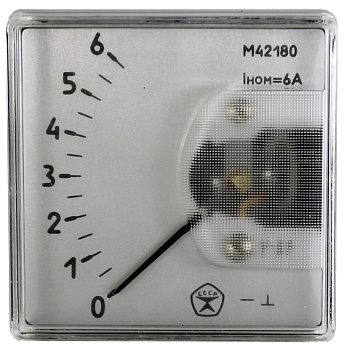 Амперметр стрелочный М42180 6А
