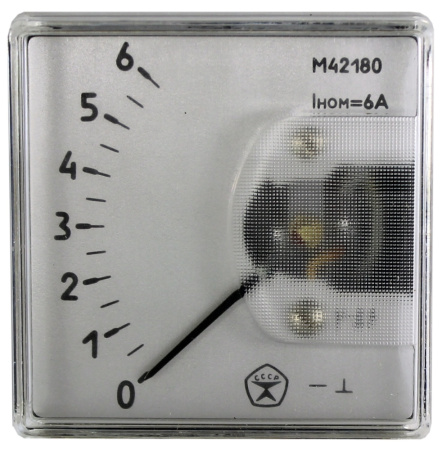 Амперметр стрелочный М42180 6А