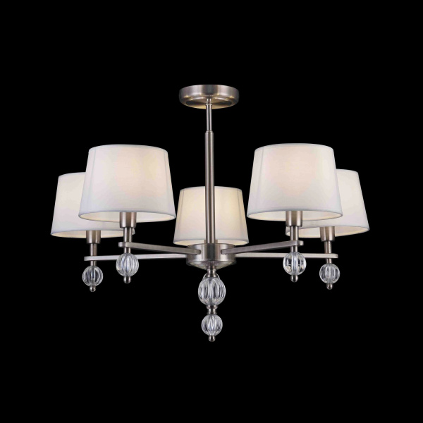 Люстра 5*E14 60Вт Никель IP20 Milena FR5679PL-05N Freya