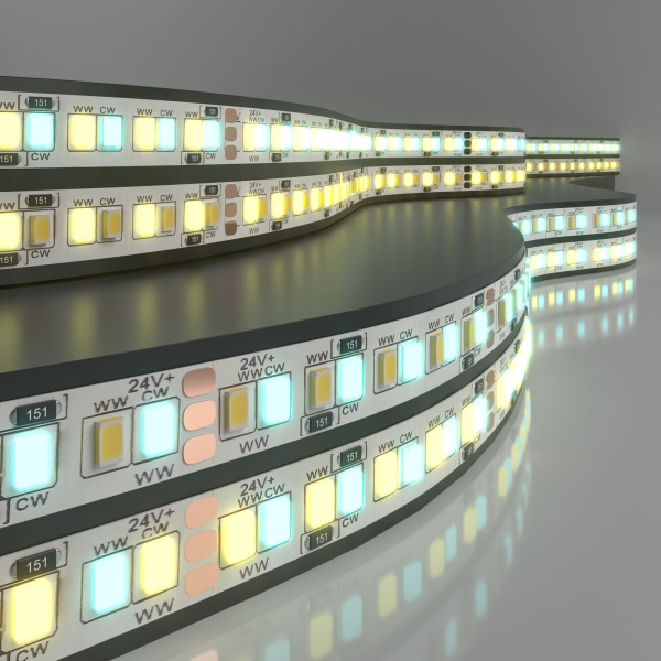 Лента светодиодная 24V 16W 240Led 2835+2835 IP20 MIX теплый белый/холодный белый, 5м Elektrostandard