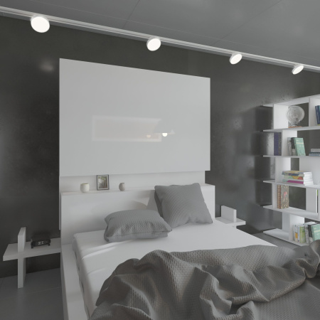 Трековый светодиодный светильник для однофазного шинопровода 12Вт 4200К белый IP20 Pila (a056102) Elektrostandard