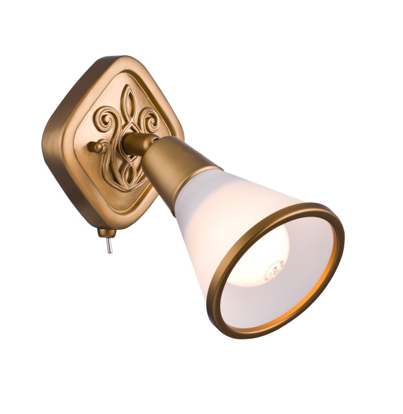 Светильник спот 1*E14 40Вт Латунь IP20 Luther SP008-CW-01-G Maytoni