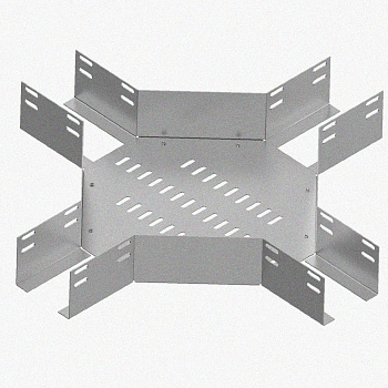 Лоток крестообразный перфорированный КМ 500х80 УХЛ1, оцинкованный лист S1,5