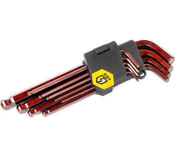 Набор шестигранных ключей с шаром КШ-9s