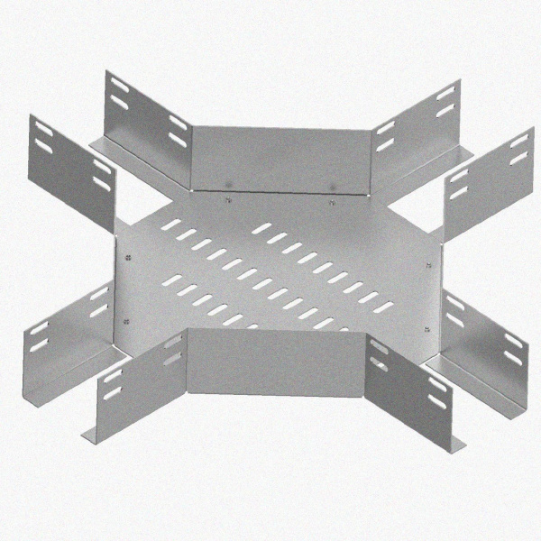 Лоток крестообразный перфорированный КМ 500х80 УХЛ1, оцинкованный лист S1,5
